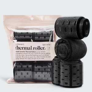 kit•sch hair rollers - ceramic 8 pack